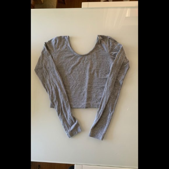 Americqn Apparel Gray Long Sleeve - Picture 2 of 3